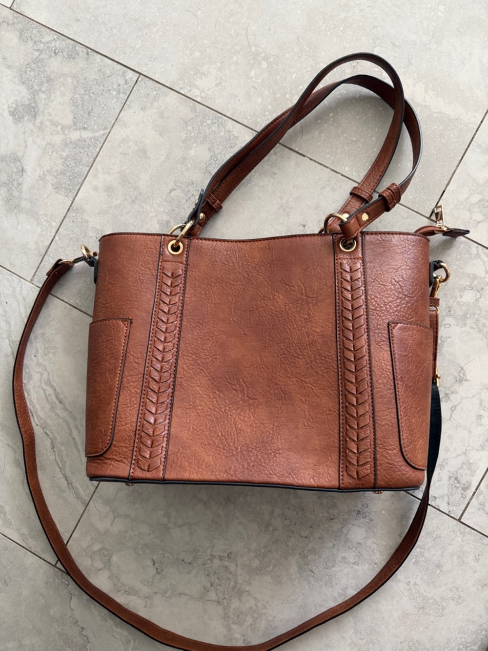 Classic Brown Women's Tote Bag - Versatile Everyday Shoulder Bag
